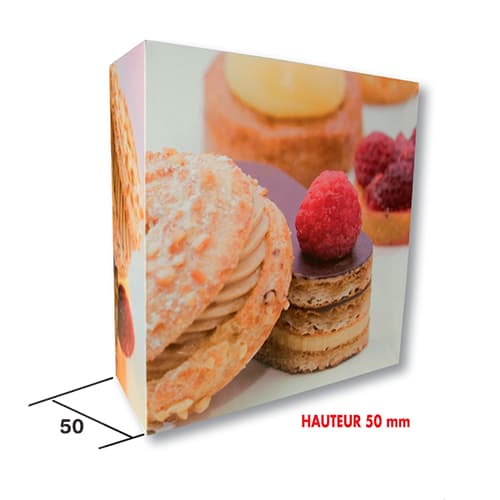 50 BOITES PATISSIERES GASPARD HAUTEUR 5 CM - Image 1