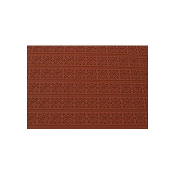 TAPIS RELIEF MOTIF "FLEURS CARREES"