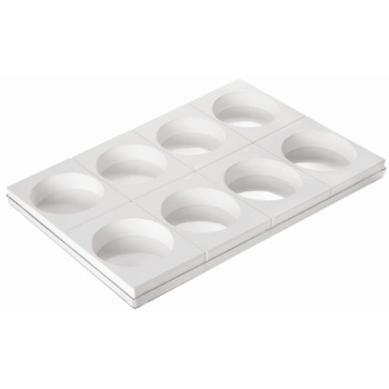 MOULE SILIKOMART 8 EMPREINTES - GAMME TORTAFLEX