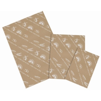 MOUSSELINE KRAFT BRUN DECOR 1 COULEUR