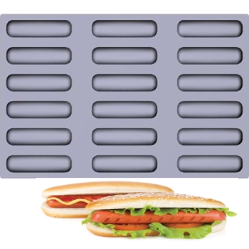 TOILE DE CUISSON MAE INNOVATION 18 PAINS A HOT DOG - GAMME FIBERMAE