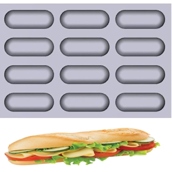 TOILE DE CUISSON MAE INNOVATION 12 MINI BAGUETTES - GAMME FIBERMAE