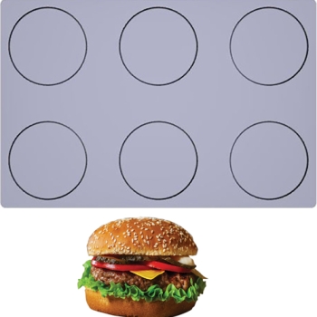 TOILE DE CUISSON MAE INNOVATION 6 HAMBURGERS - GAMME FIBERMAE