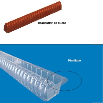 GOUTTIERE A BUCHE PLASTIQUE  ANNELEE