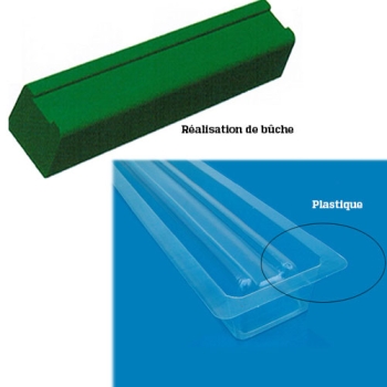 GOUTTIERE A BUCHE PLASTIQUE RONDE FOND PLAT