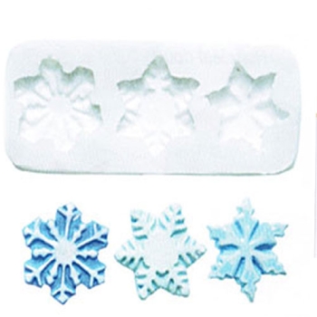 MOULE SILIKOMART 3 FLOCONS - GAMME SUGARFLEX