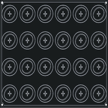 MOULE PAVONI 24 VAGUES - GAMME PAVOFLEX