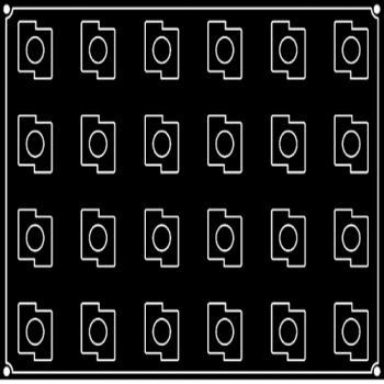 MOULE PAVONI 24 CUBES TEKNO - GAMME PAVOFLEX
