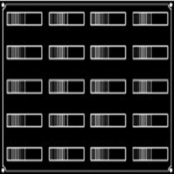MOULE PAVONI 20 BANDES ONDULEES - GAMME PAVOFLEX