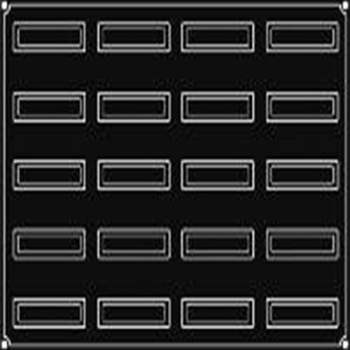 MOULE PAVONI 20 BANDES INCLINEES - GAMME PAVOFLEX
