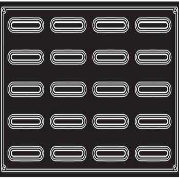 MOULE PAVONI 20 BANDES CREUSES - GAMME PAVOFLEX