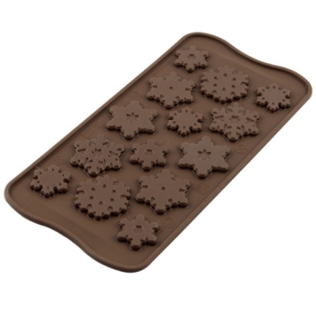 PLAQUE SILIKOMART 14 FLOCONS - GAMME EASY CHOC