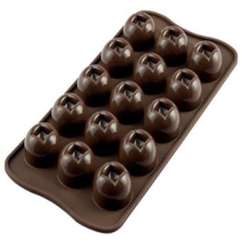 PLAQUE SILIKOMART 15 BOULES -GAMME EASY CHOC