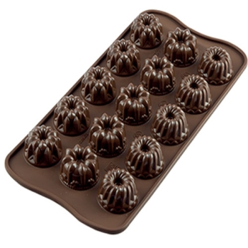 PLAQUE SILIKOMART 15 SUJETS FANTASIA - GAMME EASY CHOC