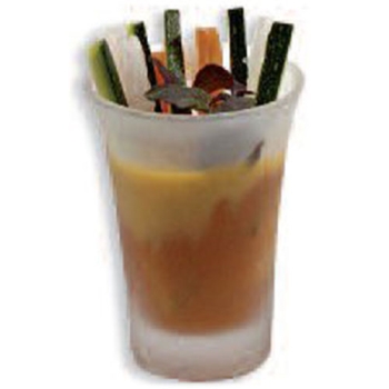 12 MISES EN BOUCHE MINI VERRES - 5 CL - EFFET GIVRE