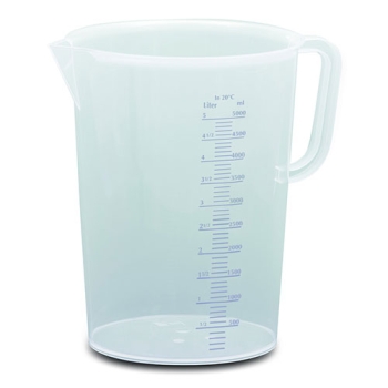 POT GRADUE PLASTIQUE 5 LITRES