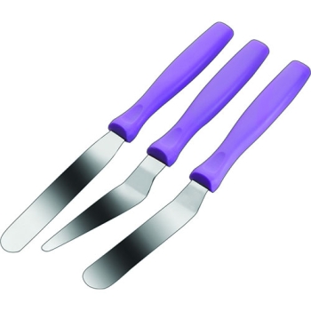 LOT DE 3 MINI SPATULES INOX