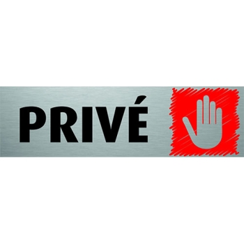 PLAQUE PVC ALU - ''PRIVE''