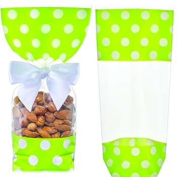SAC FOND CARTON ''POLKA'' ANIS