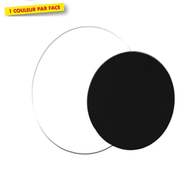 ROND  BLANC/NOIR