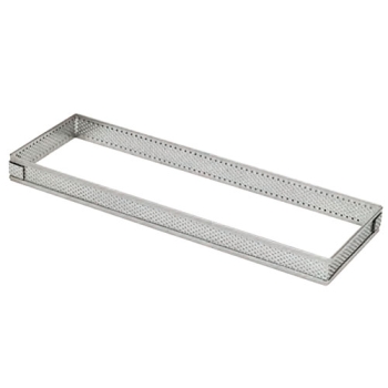 RECTANGLE INOX PERFORE - Hauteur 35 mm