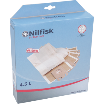 Sac en papier 4.5L pour aspirateurs x5 - Nilfisk