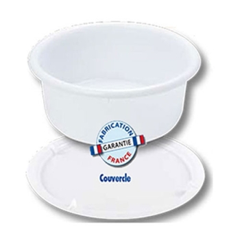 BAC 19 LITRES + COUVERCLE - Ø 480 - 7 KGS DE PATE