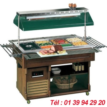 BUFFET CHAUFFANT BAIN MARIE +30/+90°C 4X GN 1/1