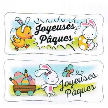 RECTANGLE AZYME JOYEUSES PÂQUES