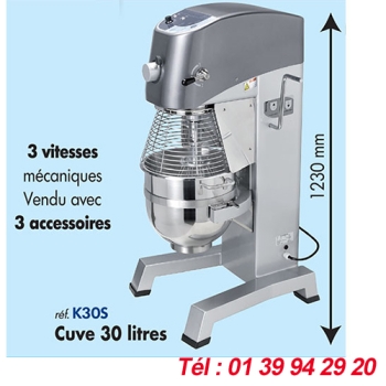 BATTEUR 30 LITRES - 3 vitesses