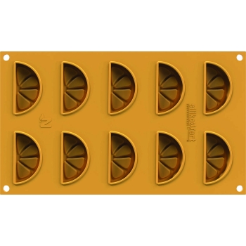 MOULE SILIKOMART 10 TRANCHES DE CITRON - GAMME NATURAE