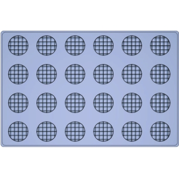 MOULE MAE INNOVATION 24 CYLINDRES FOND MATELASSE - GAMME SILMAE