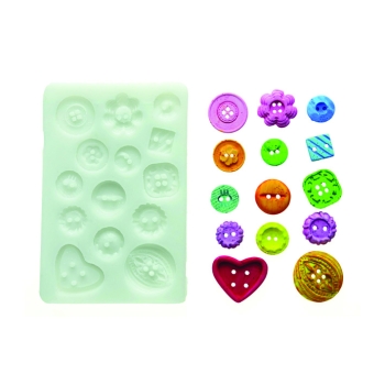 MOULE SILIKOMART BOUTON - DIM MAX 26X26 MM - GAMME SUGARFLEX