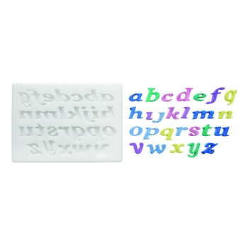 MOULE SILIKOMART ALPHABET - DIM MAX 7X6 MM - GAMME SUGARFLEX