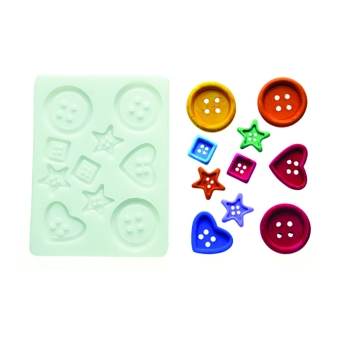 MOULE SILIKOMART BOUTON - DIM MAX 31X31 MM - GAMME SUGARFLEX