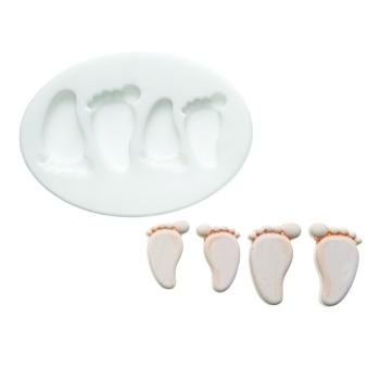 MOULE SILIKOMART PIED DE BEBE - DIM MAX 25X16 MM - GAMME SUGARFLEX