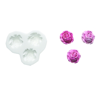 MOULE SILIKOMART ROSE - DIM MAX 22X23 MM - GAMME SUGARFLEX