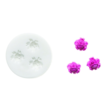 MOULE SILIKOMART ROSE - DIM MAX 16X15 MM - GAMME SUGARFLEX