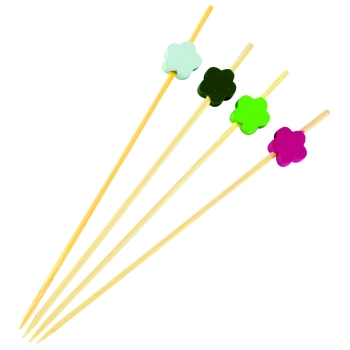 200 PIQUES BAMBOU FLEUR 120 MM