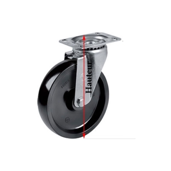 ROULETTE PIVOTANTE-HAUTE TEMPERATURE-EN RESINE PHENOLIQUE