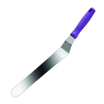 SPATULE COUDEE INOX - Manche violet