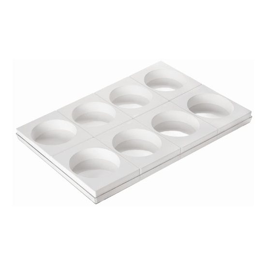 MOULE SILIKOMART 8 EMPREINTES - GAMME TORTAFLEX