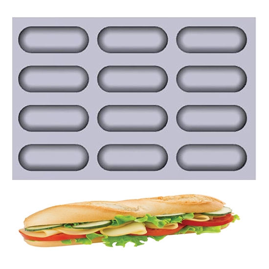 TOILE DE CUISSON MAE INNOVATION 12 MINI BAGUETTES - GAMME FIBERMAE