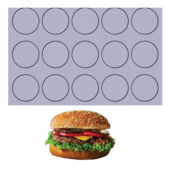 TOILE DE CUISSON MAE INNOVATION 15 HAMBURGERS - GAMME FIBERMAE