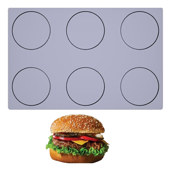 TOILE DE CUISSON MAE INNOVATION 6 HAMBURGERS - GAMME FIBERMAE