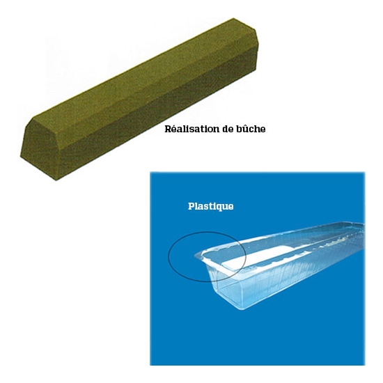 GOUTTIERE A BUCHE PLASTIQUE -  BISEAUTEE