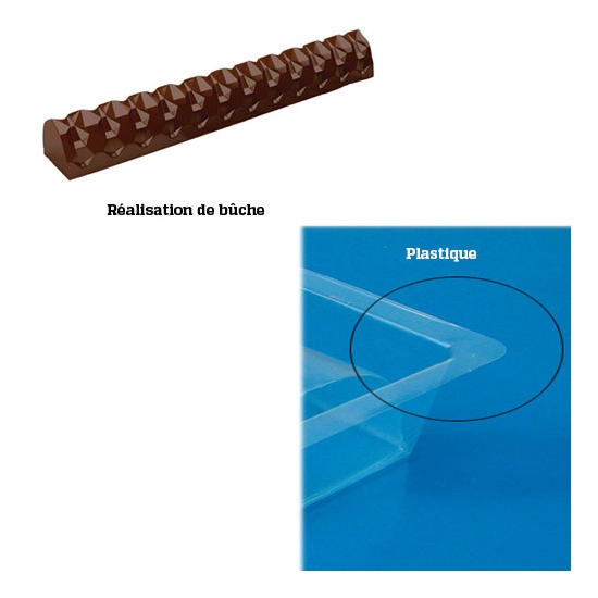 GOUTTIERE A BUCHE PLASTIQUE MODELE FACETTE