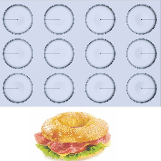 TOILE DE CUISSON MAE INNOVATION 12 BAGUELS - GAMME FIBERMAE