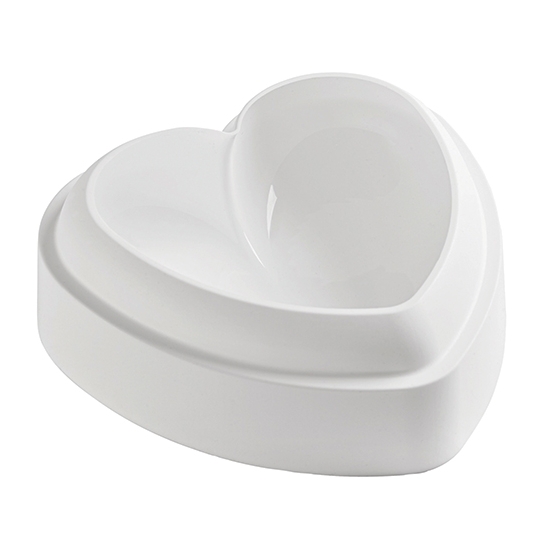 MOULE SILICONE COEUR BOMBÉ-