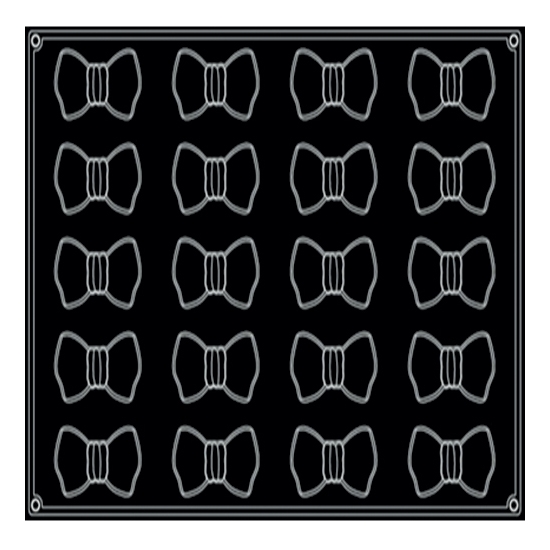 MOULE PAVONI 24 NOEUDS PAPILLON - GAMME PAVOFLEX